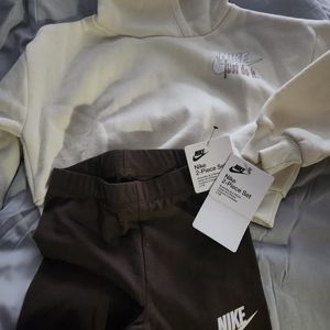Nike Girls leggings and hoodie set 2T
